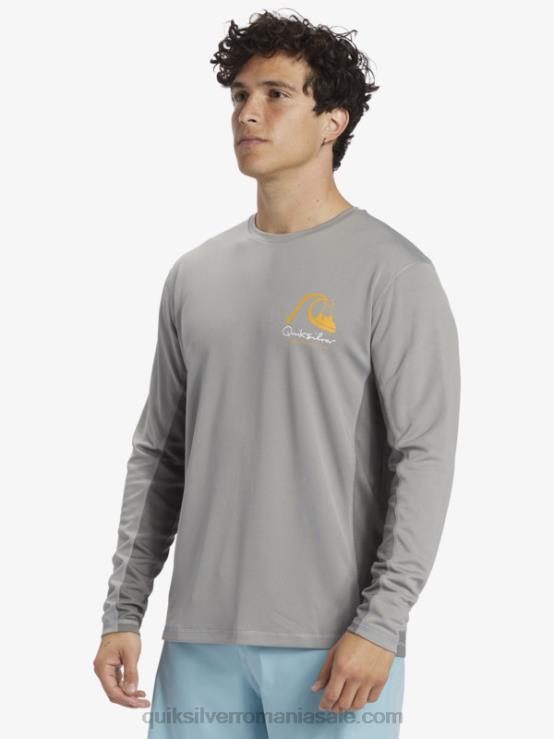 piele de rechin tricou de surf cu mânecă lungă waterman bambus check 2 upf 50 XT6B258 bărbați Quiksilver