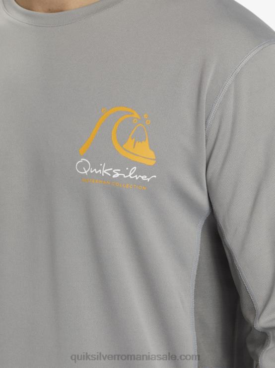 piele de rechin tricou de surf cu mânecă lungă waterman bambus check 2 upf 50 XT6B258 bărbați Quiksilver