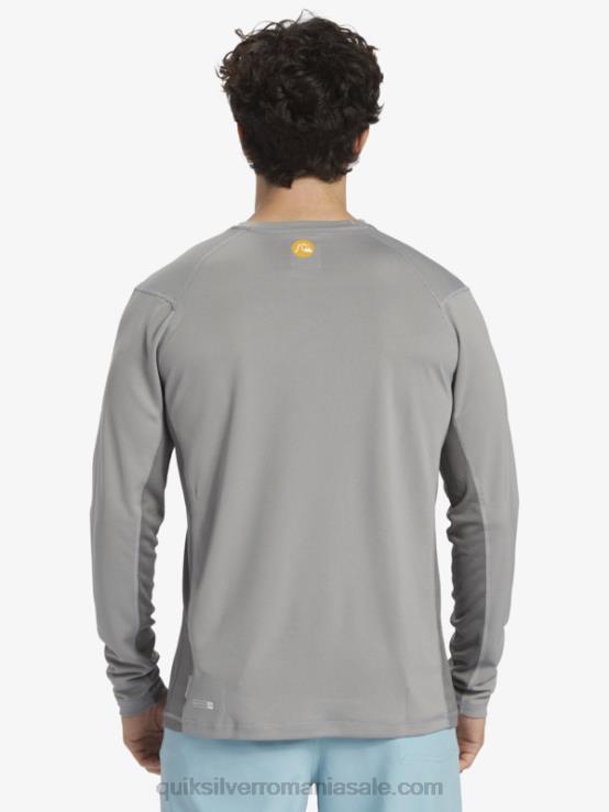 piele de rechin tricou de surf cu mânecă lungă waterman bambus check 2 upf 50 XT6B258 bărbați Quiksilver