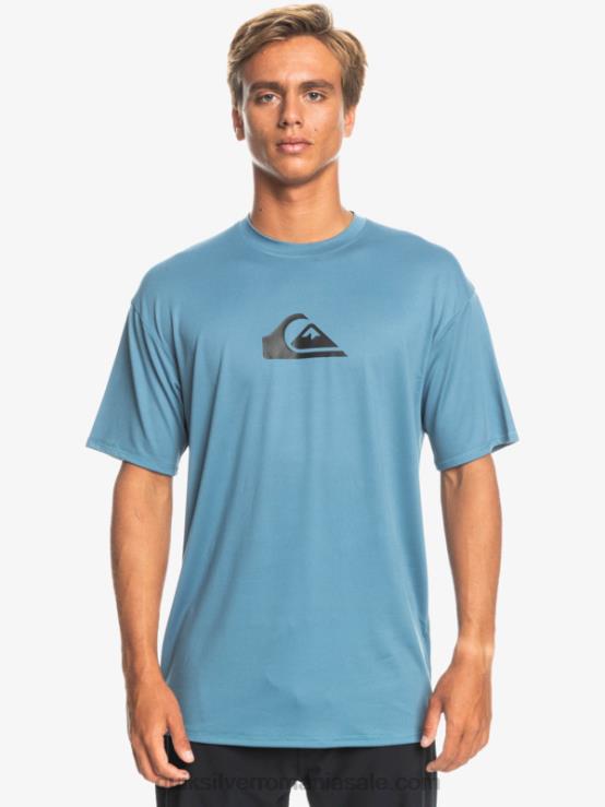 provencial tricou de surf upf 50 cu mânecă scurtă cu dungi solide XT6B891 bărbați Quiksilver