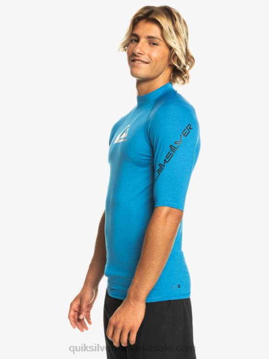 snorkel albastru erica all time mânecă scurtă upf 50 rashguard XT6B814 bărbați Quiksilver