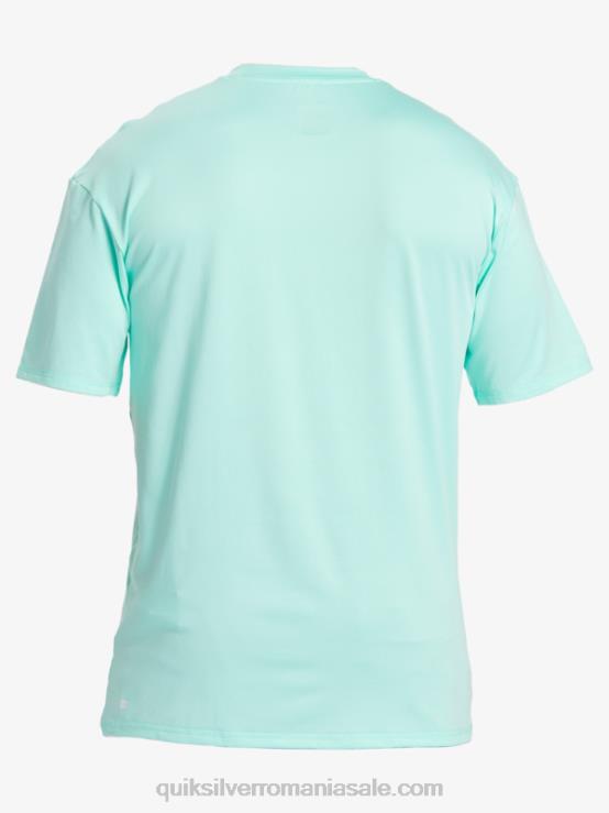 sticla de plaja tricou de surf upf 50 cu mânecă scurtă cu dungi solide XT6B886 bărbați Quiksilver