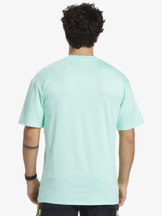 sticla de plaja tricou de surf upf 50 cu mânecă scurtă cu dungi solide XT6B886 bărbați Quiksilver