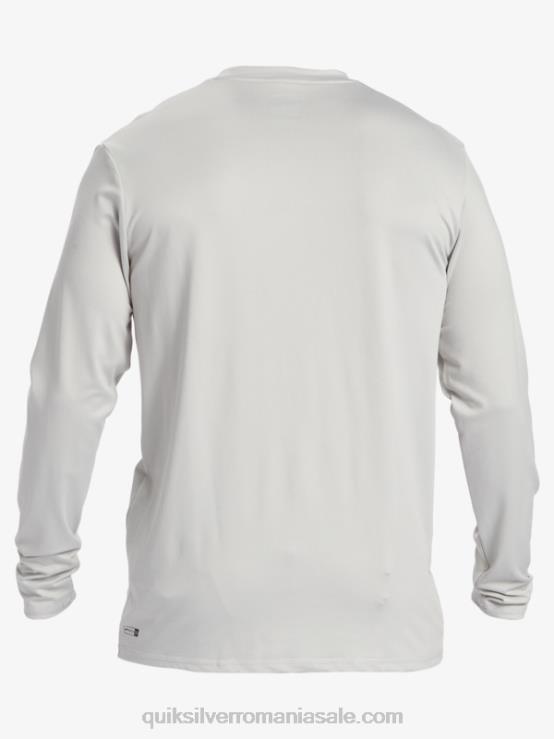 violet cenușiu tricou de surf upf 50 cu mânecă lungă cu dungi solide XT6B840 bărbați Quiksilver