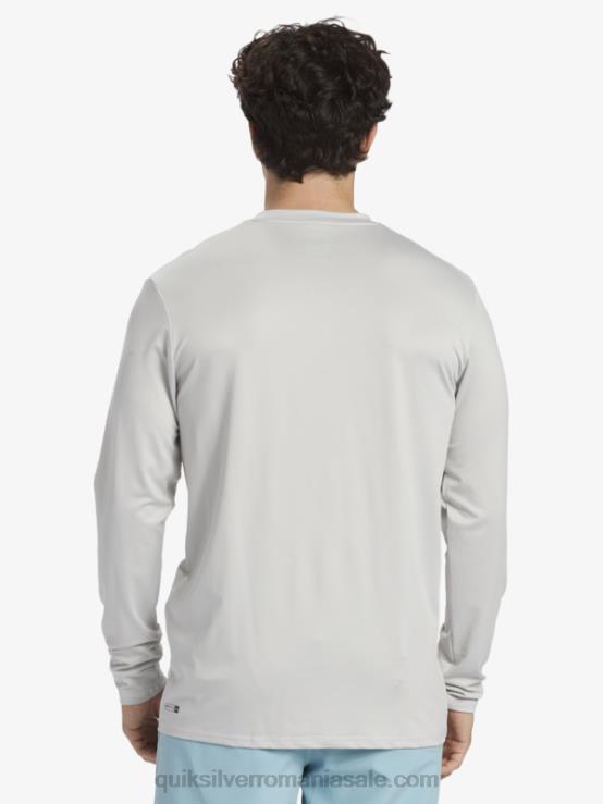 violet cenușiu tricou de surf upf 50 cu mânecă lungă cu dungi solide XT6B840 bărbați Quiksilver