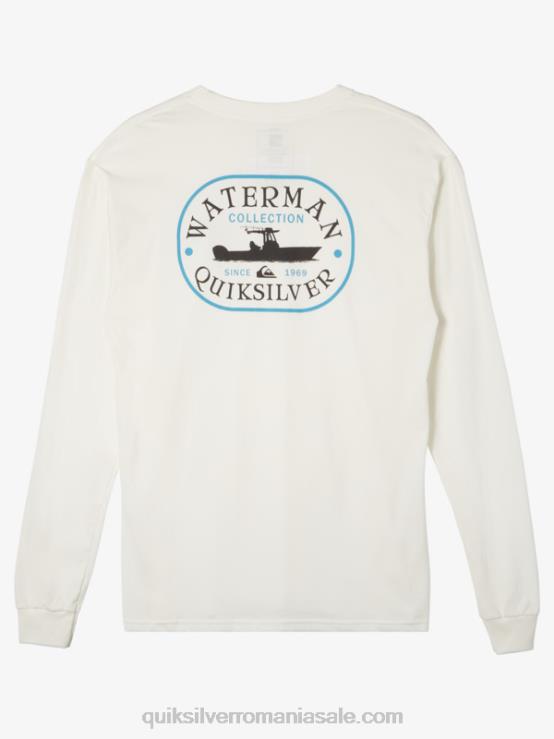 Albă ca Zăpada tricou cu mânecă lungă waterman power trip XT6B63 bărbați Quiksilver