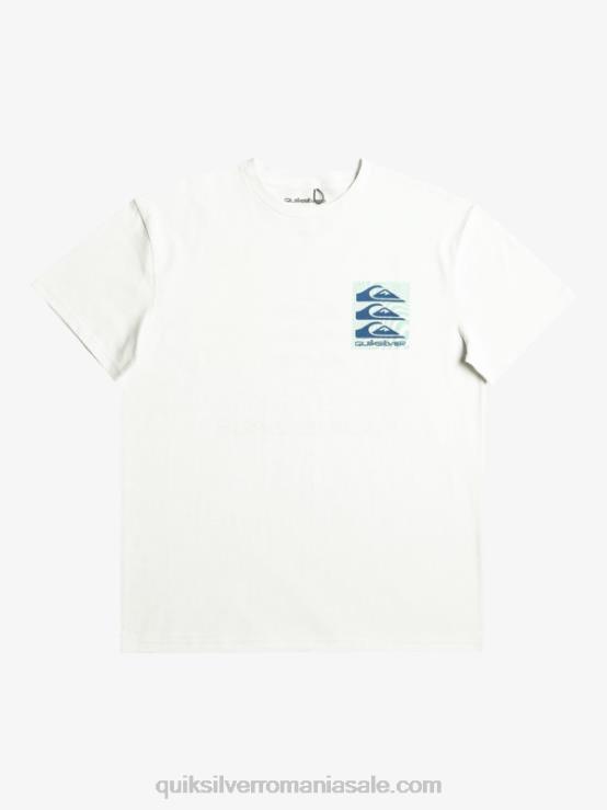 Albă ca Zăpada tricou cu modele deformate XT6B1013 bărbați Quiksilver