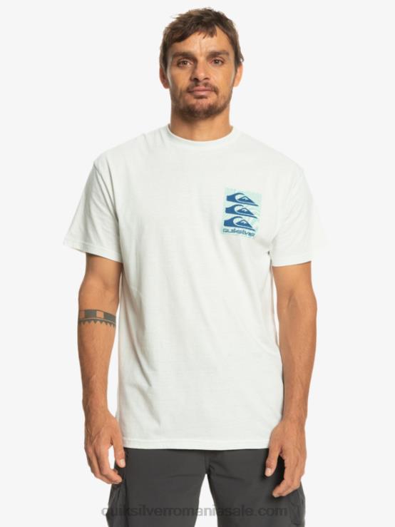 Albă ca Zăpada tricou cu modele deformate XT6B1013 bărbați Quiksilver