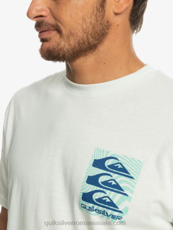 Albă ca Zăpada tricou cu modele deformate XT6B1013 bărbați Quiksilver