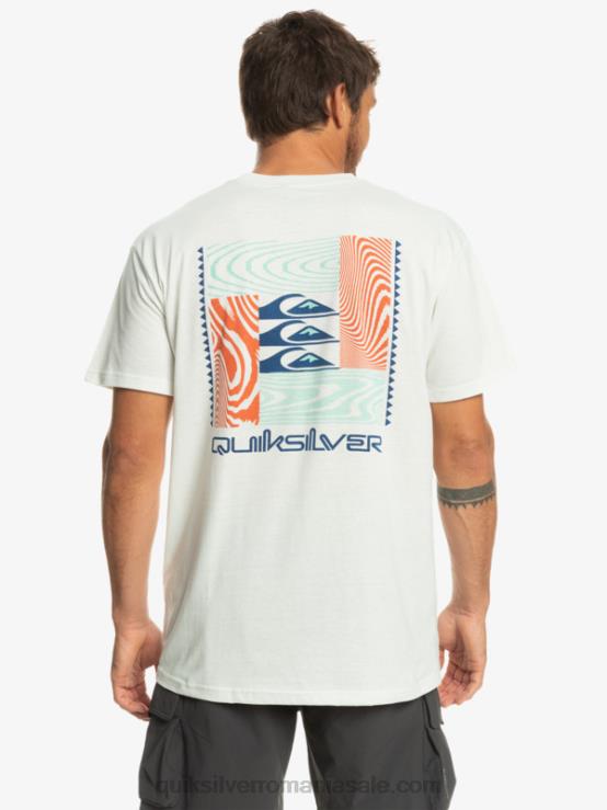 Albă ca Zăpada tricou cu modele deformate XT6B1013 bărbați Quiksilver