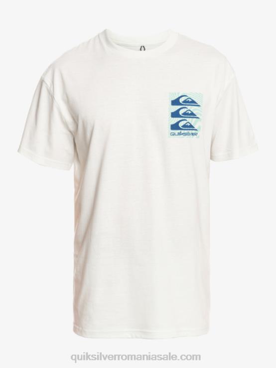 Albă ca Zăpada tricou cu modele deformate XT6B1013 bărbați Quiksilver