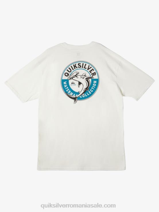 Albă ca Zăpada tricou waterman rechin de mare XT6B41 bărbați Quiksilver