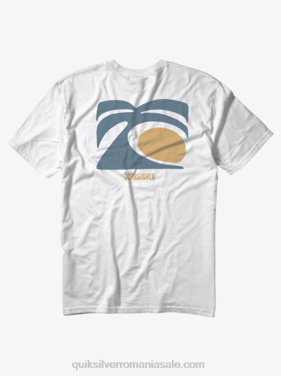 alb antic tricou arts in palms XT6B1100 bărbați Quiksilver