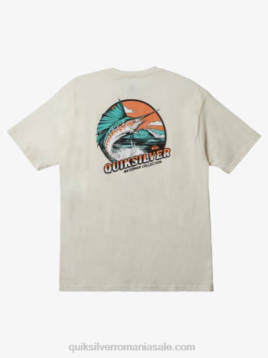 alb antic tricou cu aripioare waterman XT6B1047 bărbați Quiksilver