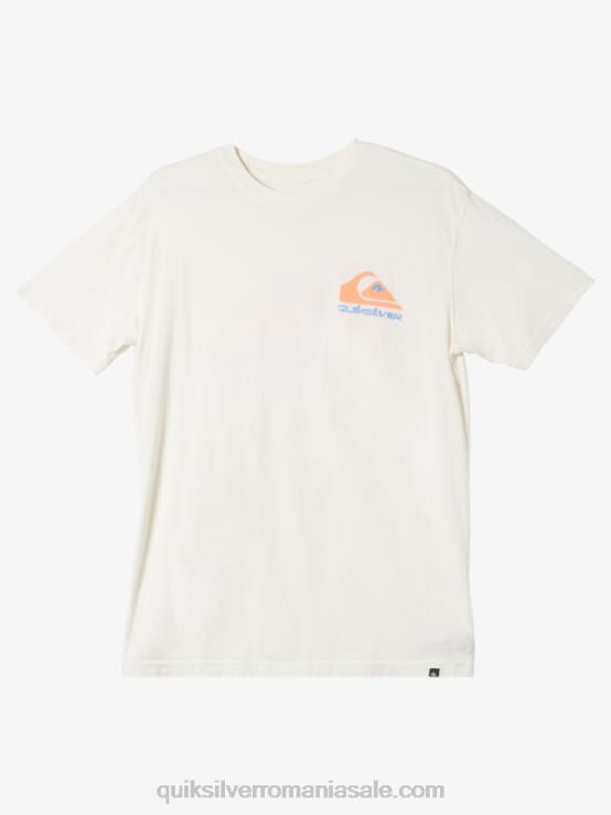 alb antic tricou cu logo omni XT6B986 bărbați Quiksilver