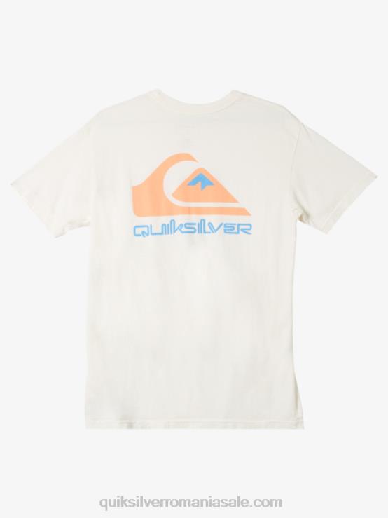 alb antic tricou cu logo omni XT6B986 bărbați Quiksilver