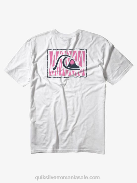 alb antic tricou de spectacol de umbre XT6B1394 bărbați Quiksilver