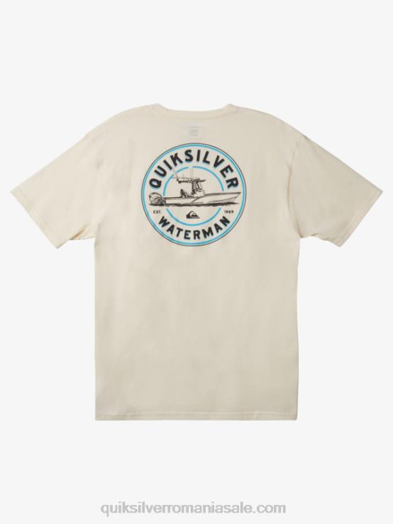 alb antic tricou waterman qs outboarder XT6B1481 bărbați Quiksilver