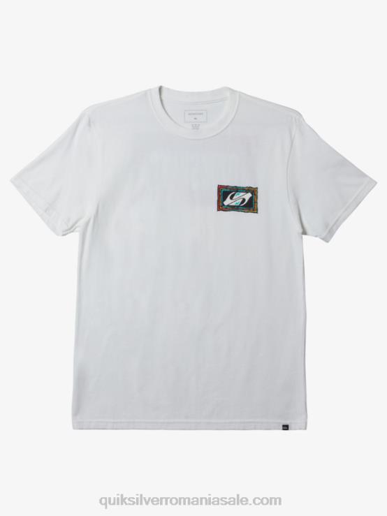 alb ecou beat tricou XT6B719 bărbați Quiksilver