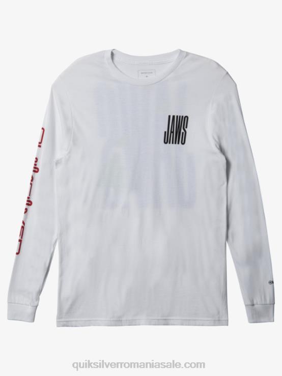 alb jaws big wave challenge ls tricou XT6B1425 bărbați Quiksilver