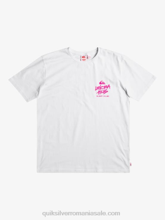 alb lucruri lenora tricou XT6B1839 bărbați Quiksilver x Stranger
