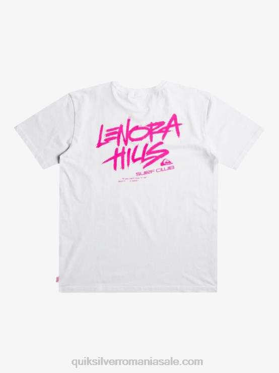 alb lucruri lenora tricou XT6B1839 bărbați Quiksilver x Stranger