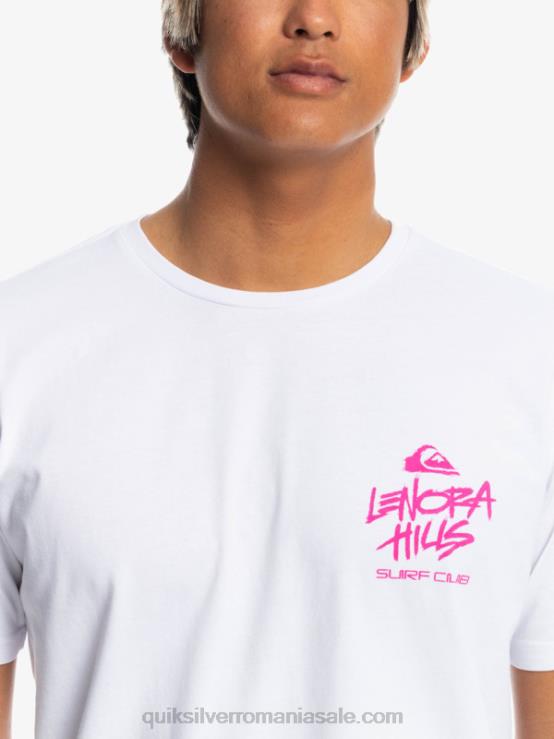 alb lucruri lenora tricou XT6B1839 bărbați Quiksilver x Stranger