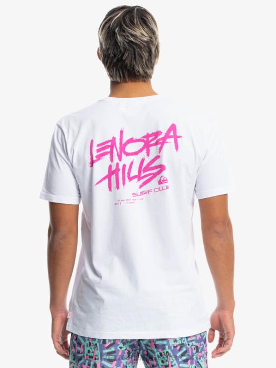 alb lucruri lenora tricou XT6B1839 bărbați Quiksilver x Stranger