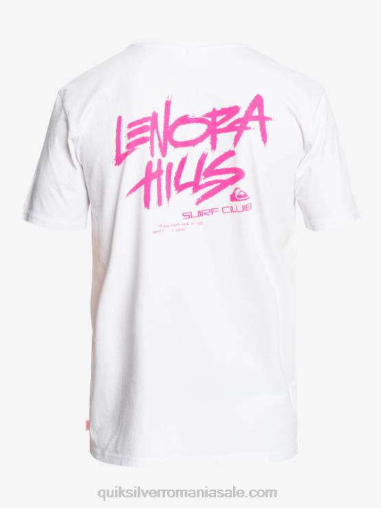 alb lucruri lenora tricou XT6B1839 bărbați Quiksilver x Stranger