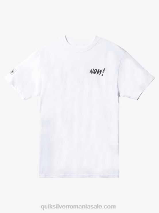 alb natas acum tricou XT6B1656 bărbați Quiksilver