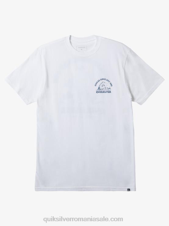 alb încântat din prima zi tricou XT6B230 bărbați Quiksilver
