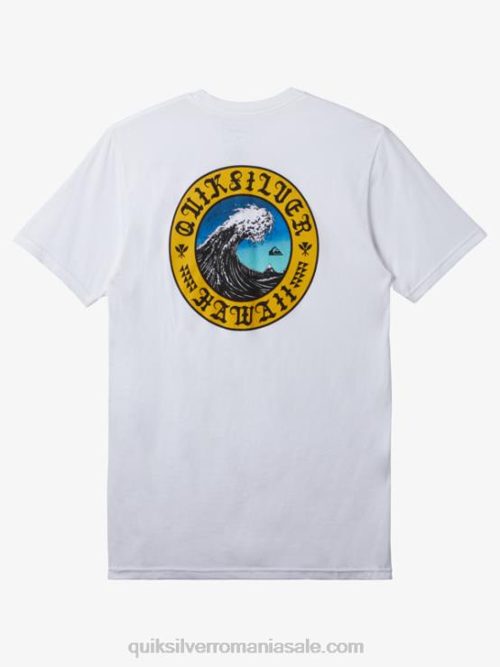 alb tricou Hawaii Wall of Water XT6B278 bărbați Quiksilver