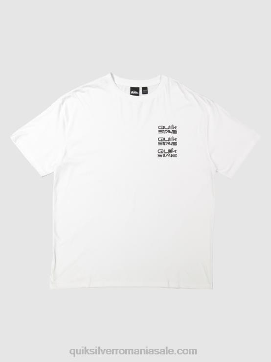 alb tricou XT6B1668 bărbați Quiksilver x Stab