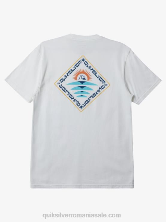 alb tricou clearview XT6B394 bărbați Quiksilver