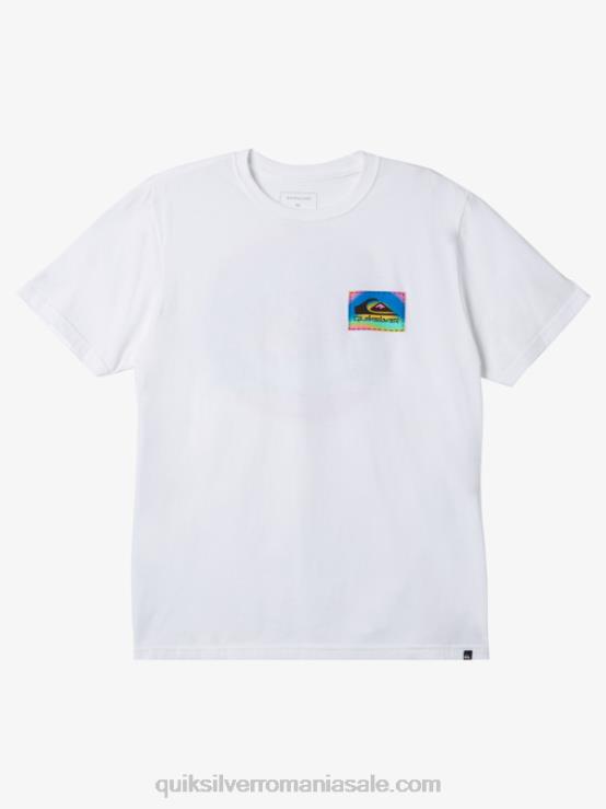 alb tricou color flow XT6B1205 bărbați Quiksilver