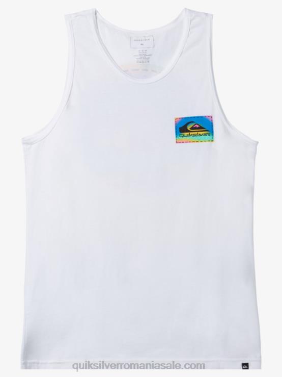 alb tricou color flow XT6B1332 bărbați Quiksilver