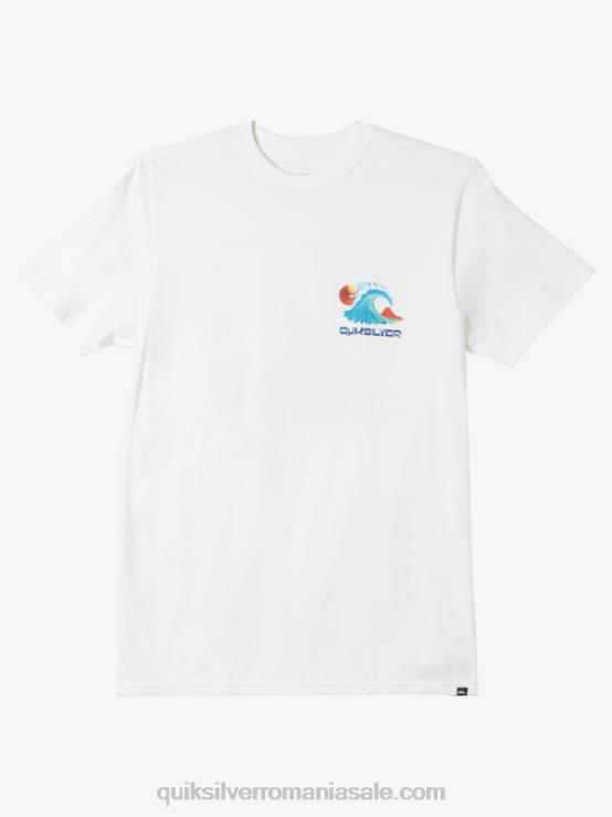 alb tricou cu pat oceanic XT6B1477 bărbați Quiksilver