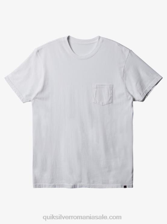 alb tricou de buzunar de zi cu zi XT6B893 bărbați Quiksilver