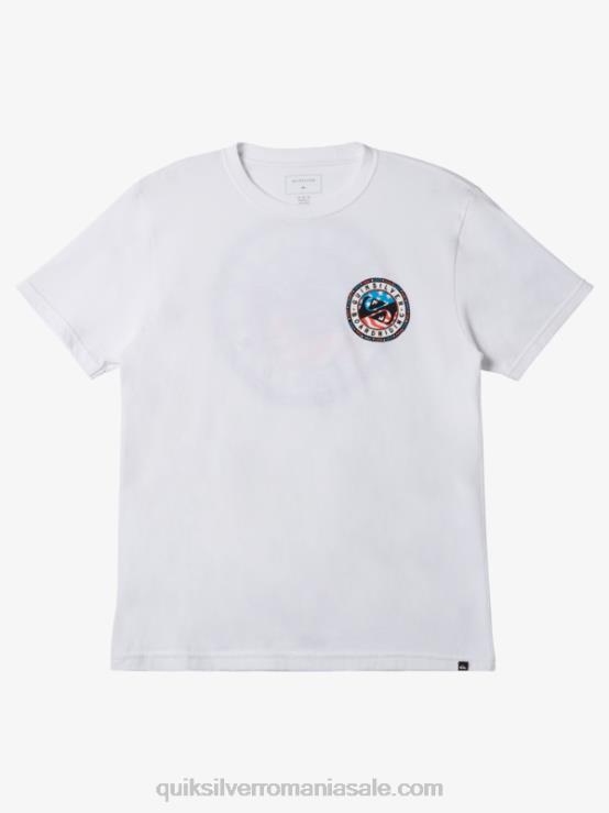 alb tricou distractiv de vară XT6B469 bărbați Quiksilver
