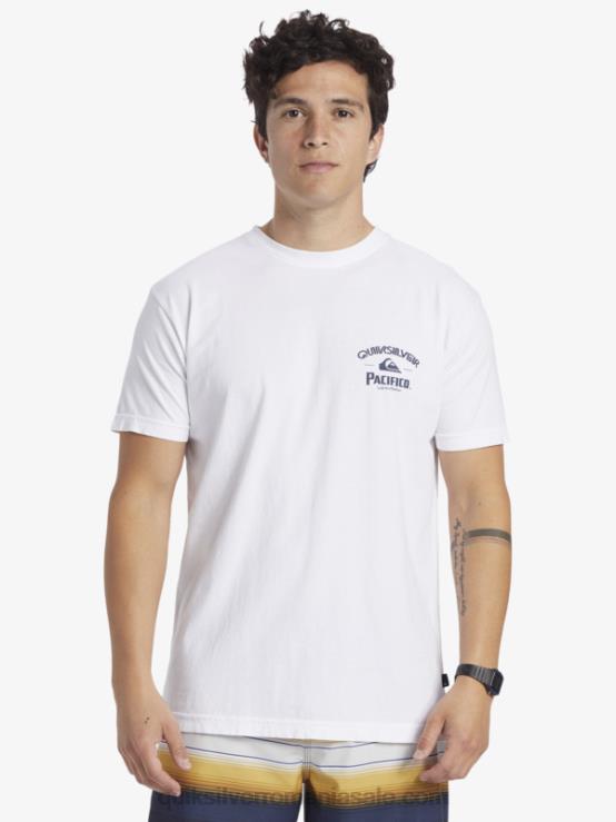alb tricou drept shooter XT6B7 bărbați Quiksilver x Pacifico