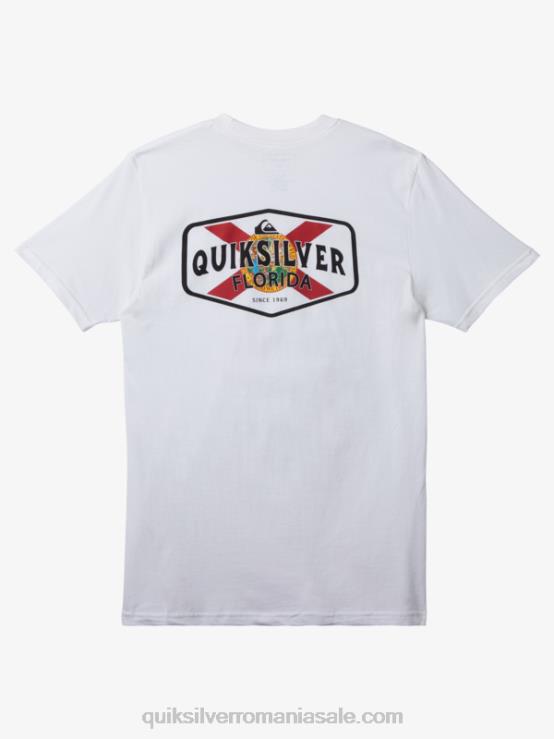 alb tricou florida coast to coast XT6B234 bărbați Quiksilver