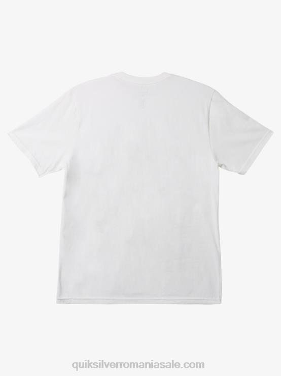 alb tricou în forme XT6B1235 bărbați Quiksilver