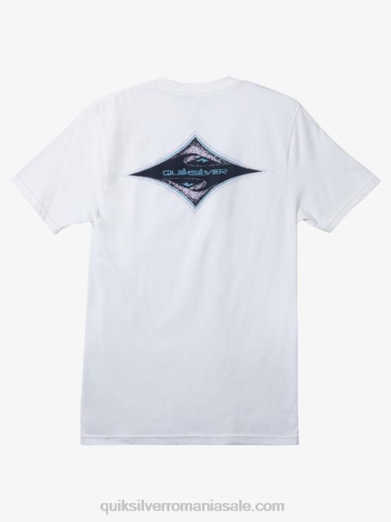 alb tricou omni diamant XT6B162 bărbați Quiksilver
