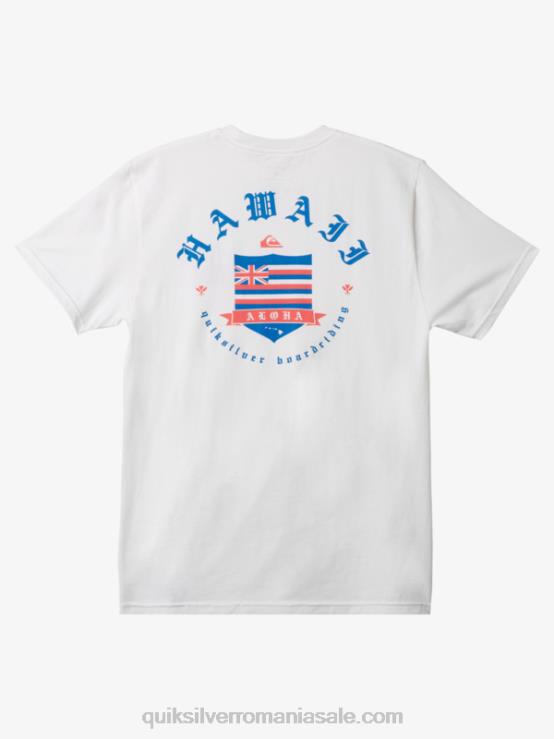 alb tricou regal Hawaii XT6B997 bărbați Quiksilver
