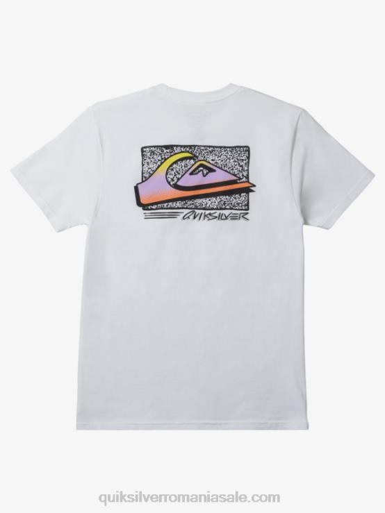 alb tricou retro fade XT6B1110 bărbați Quiksilver