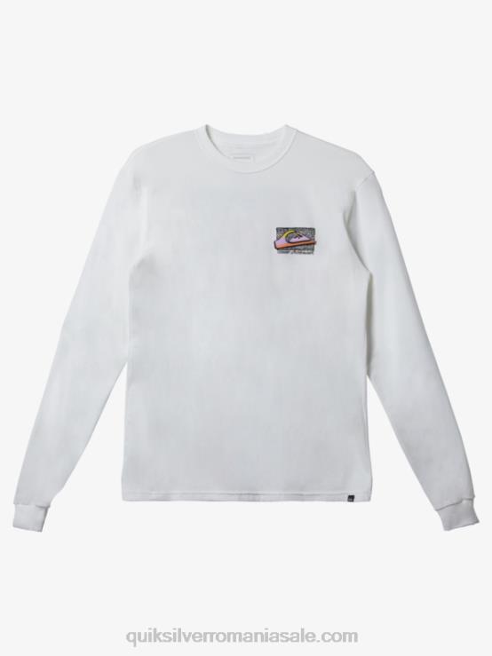 alb tricou retro fade XT6B1214 bărbați Quiksilver