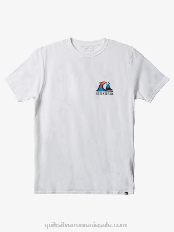 alb tricou river bend XT6B1518 bărbați Quiksilver