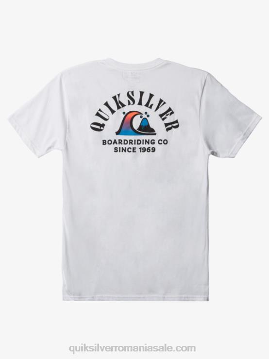 alb tricou river bend XT6B1518 bărbați Quiksilver