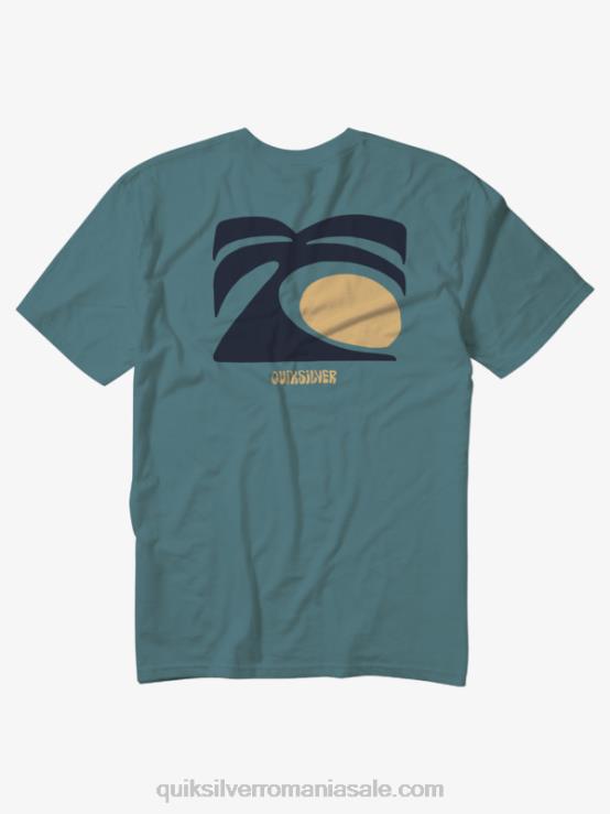 albastru bretania tricou arts in palms XT6B1099 bărbați Quiksilver