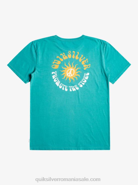 albastru bretania tricou cu flori de soare XT6B1021 bărbați Quiksilver